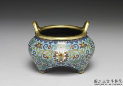 图片[2]-Copper incense burner in cloisonne enamels, Qing dynasty, Qianlong reign (1736-1795)-China Archive